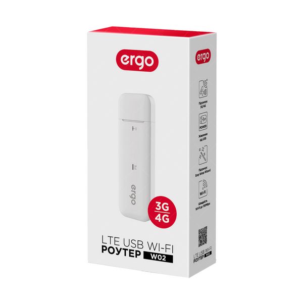 4G USB модем Ergo W023-CRC9 White 574578849 фото