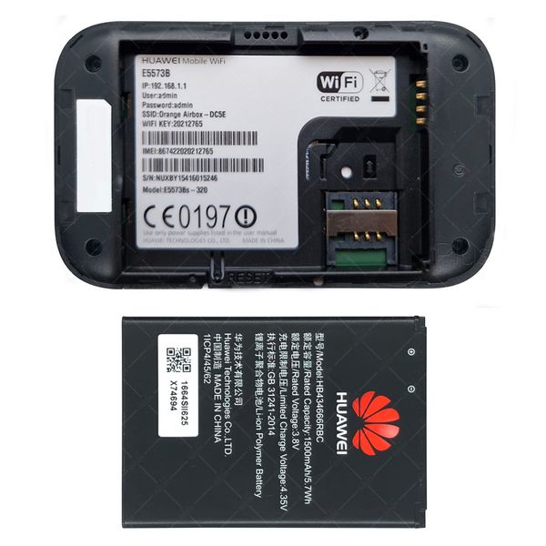 Портативний 4G/LTE Wi-Fi роутер Huawei E5573Bs-320 (LTE Cat. 4 - швидкість до 150 Мбіт/с) 574721773 фото