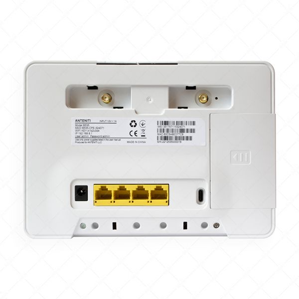 3G/4G Wi-Fi роутер ANTENITI B535 White (LTE Cat. 4 - швидкість до 150 Мбіт/с) 574451401 фото